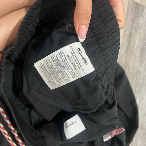 Burberry London Black Pinstripe Track Pants Size 48 - Picture 7 of 9